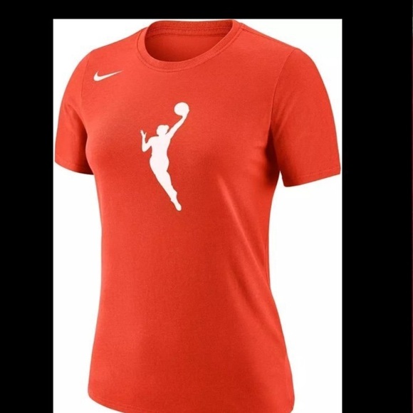 Nike Nike Women's WNBA Orange Short Sleeve Logo T-Shirt - Picture 1 of 3
